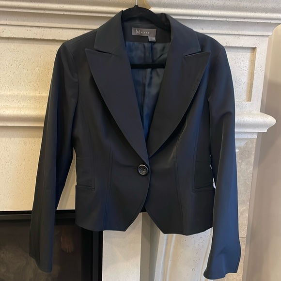 M Siamo Black short blazer. Size 10 - Picture 1 of 4